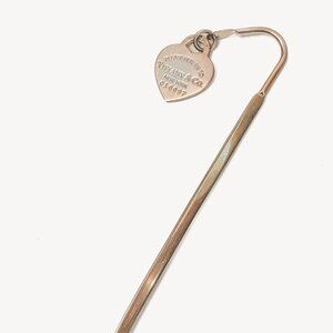 Tiffany & Co. Sterling Silver Heart Charm Bookmark